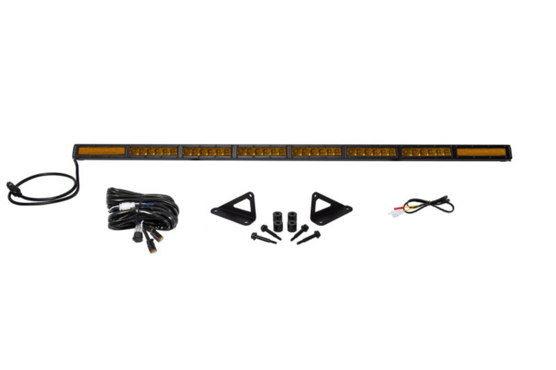 Picture of Diode Dynamics 18-21 Jeep JL Wrangler-Gladiator SS50 Hood LED Light Bar Kit - Amber Combo