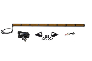 Picture of Diode Dynamics 18-21 Jeep JL Wrangler-Gladiator SS50 Hood LED Light Bar Kit - Amber Flood