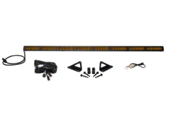 Picture of Diode Dynamics 18-21 Jeep JL Wrangler-Gladiator SS50 Hood LED Light Bar Kit - Amber Driving