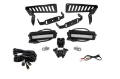 Picture of Diode Dynamics 18-21 Jeep JL Wrangler-Gladiator SS6 Cowl LED Bracket Kit - White Flood