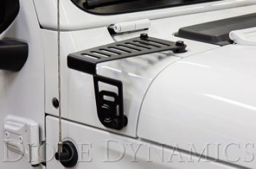 Picture of Diode Dynamics 18-21 Jeep JL Wrangler-Gladiator SS6 Cowl LED Bracket Kit - White Flood