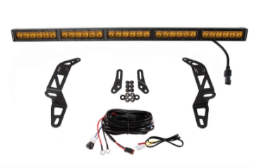 Picture of Diode Dynamics 18-21 Jeep JL Wrangler-Gladiator SS30 Bumper Bracket Kit - Amber Driving Single