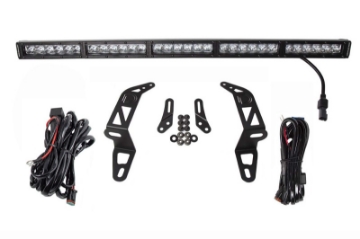 Picture of Diode Dynamics 18-21 Jeep JL Wrangler-Gladiator SS30 Bumper Bracket Kit - White Combo Single