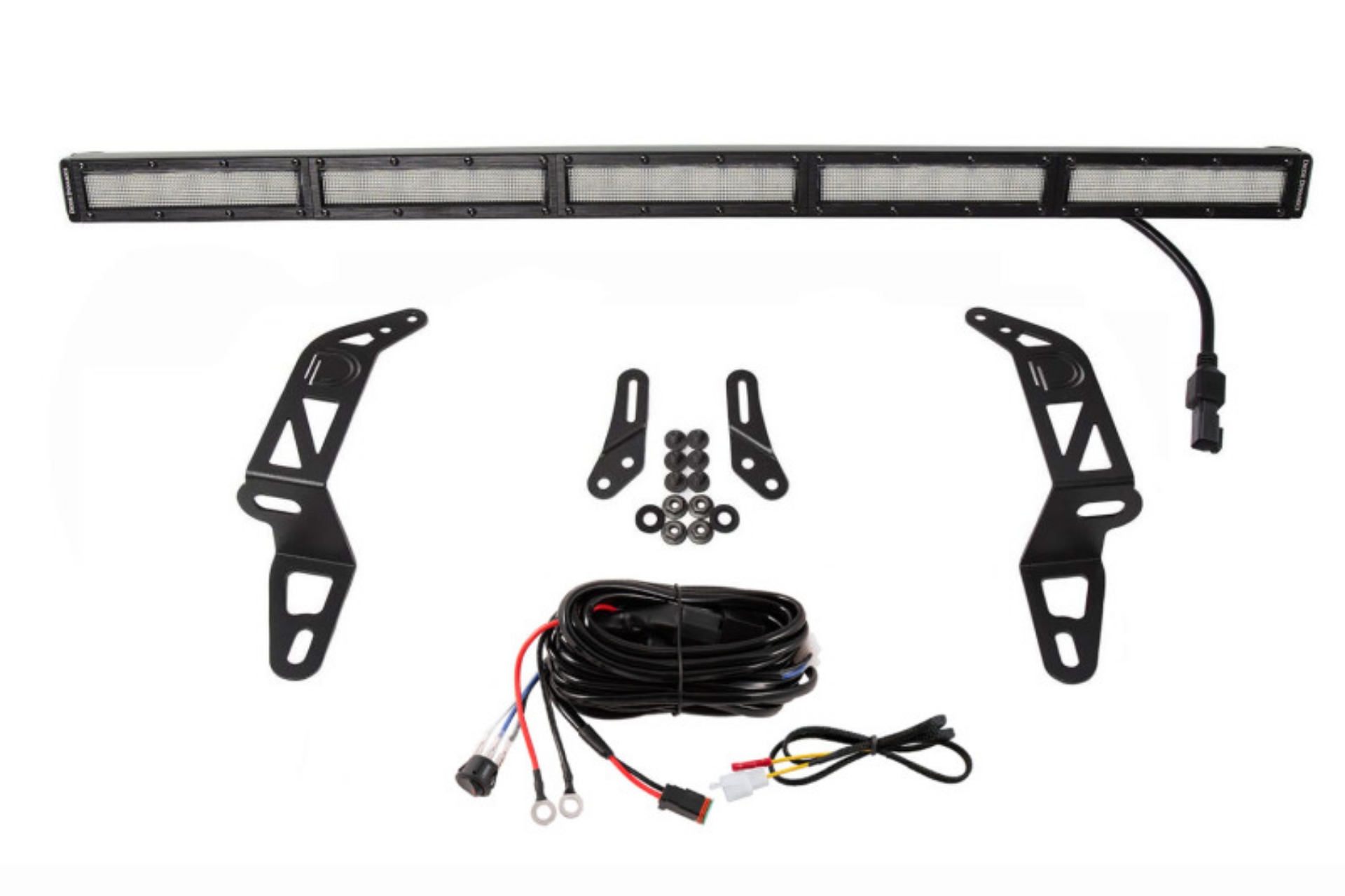 Picture of Diode Dynamics 18-21 Jeep JL Wrangler-Gladiator SS30 Bumper Bracket Kit - White Flood Single