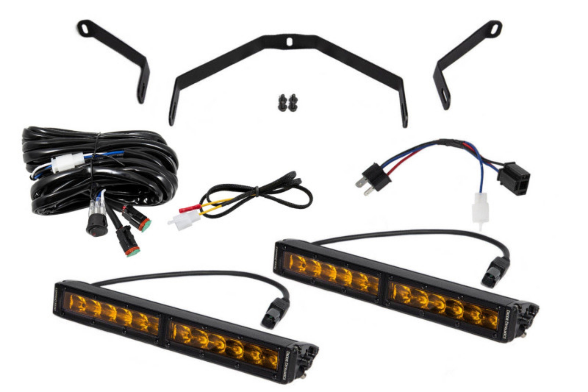 Picture of Diode Dynamics 14-21 Toyota Tundra SS12 Driving Light Kit - Amber Driving