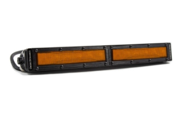 Picture of Diode Dynamics 12 In LED Light Bar Single Row Straight - Amber Flood Each Stage Series