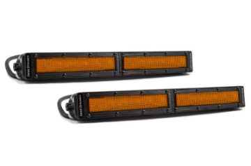 Picture of Diode Dynamics 12 In LED Light Bar Single Row Straight - Amber Flood Pair Stage Series