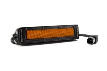 Picture of Diode Dynamics 6 In LED Light Bar - Amber Flood Stealth Single