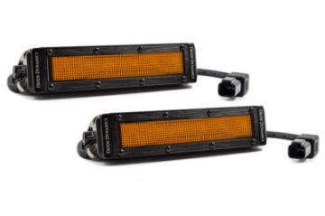Picture of Diode Dynamics 6 In LED Light Bar - Amber Flood Stealth Pair