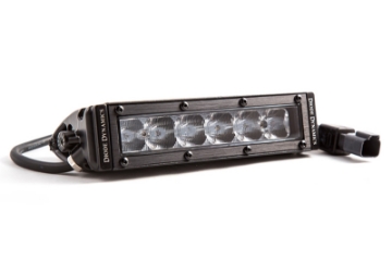 Picture of Diode Dynamics 6 In LED Light Bar Single Row Straight SS6 - White Flood Light Bar Single