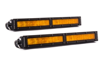 Picture of Diode Dynamics 12 In LED Light Bar Single Row Straight - Amber Wide Pair Stage Series