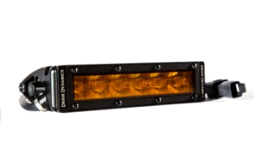 Picture of Diode Dynamics 6 In LED Light Bar Single Row Straight SS6 - Amber Wide Light Bar Single