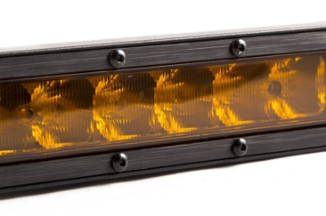 Picture of Diode Dynamics 12 In LED Light Bar Single Row Straight - Amber Driving Each Stage Series