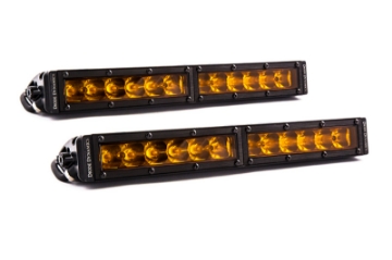 Picture of Diode Dynamics 12 In LED Light Bar Single Row Straight - Amber Driving Pair Stage Series