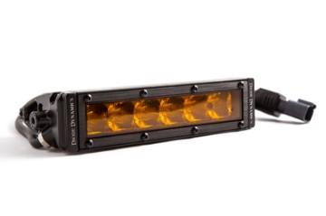 Picture of Diode Dynamics 6 In LED Light Bar Single Row Straight SS6 - Amber Driving Light Bar Single