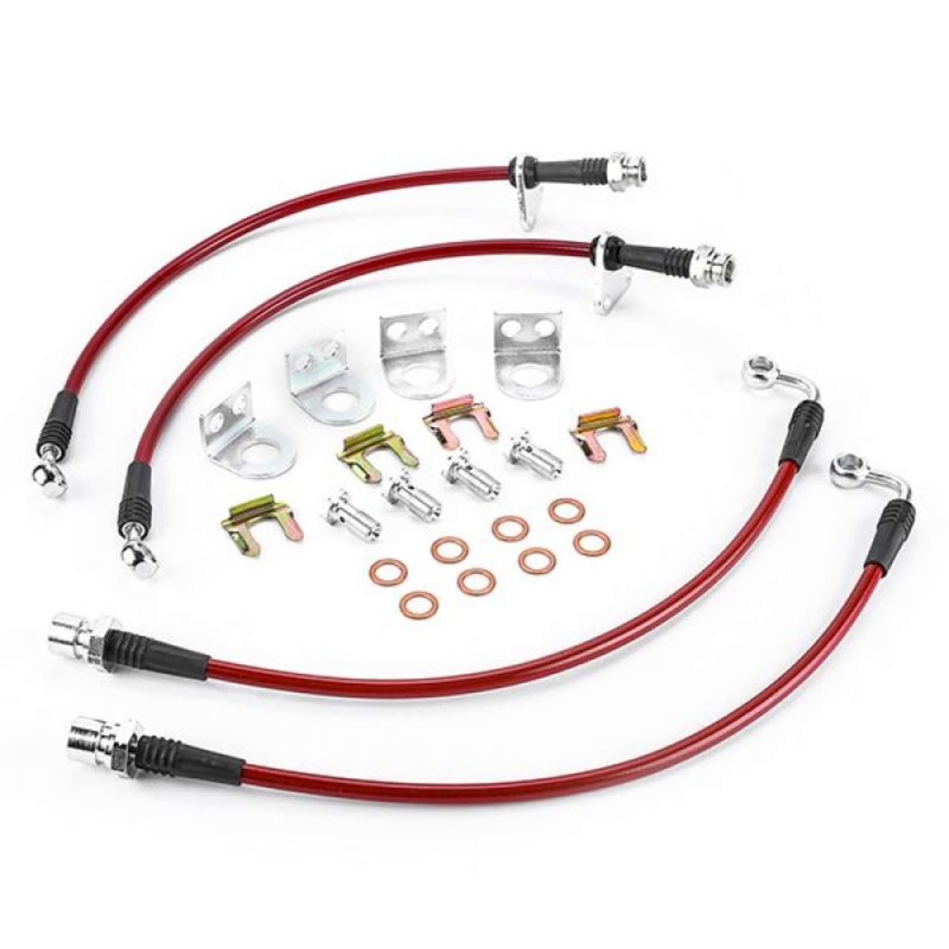 Picture of Power Stop 03-06 Jeep Wrangler Front & Rear Stainless Steel Brake Hose Kit