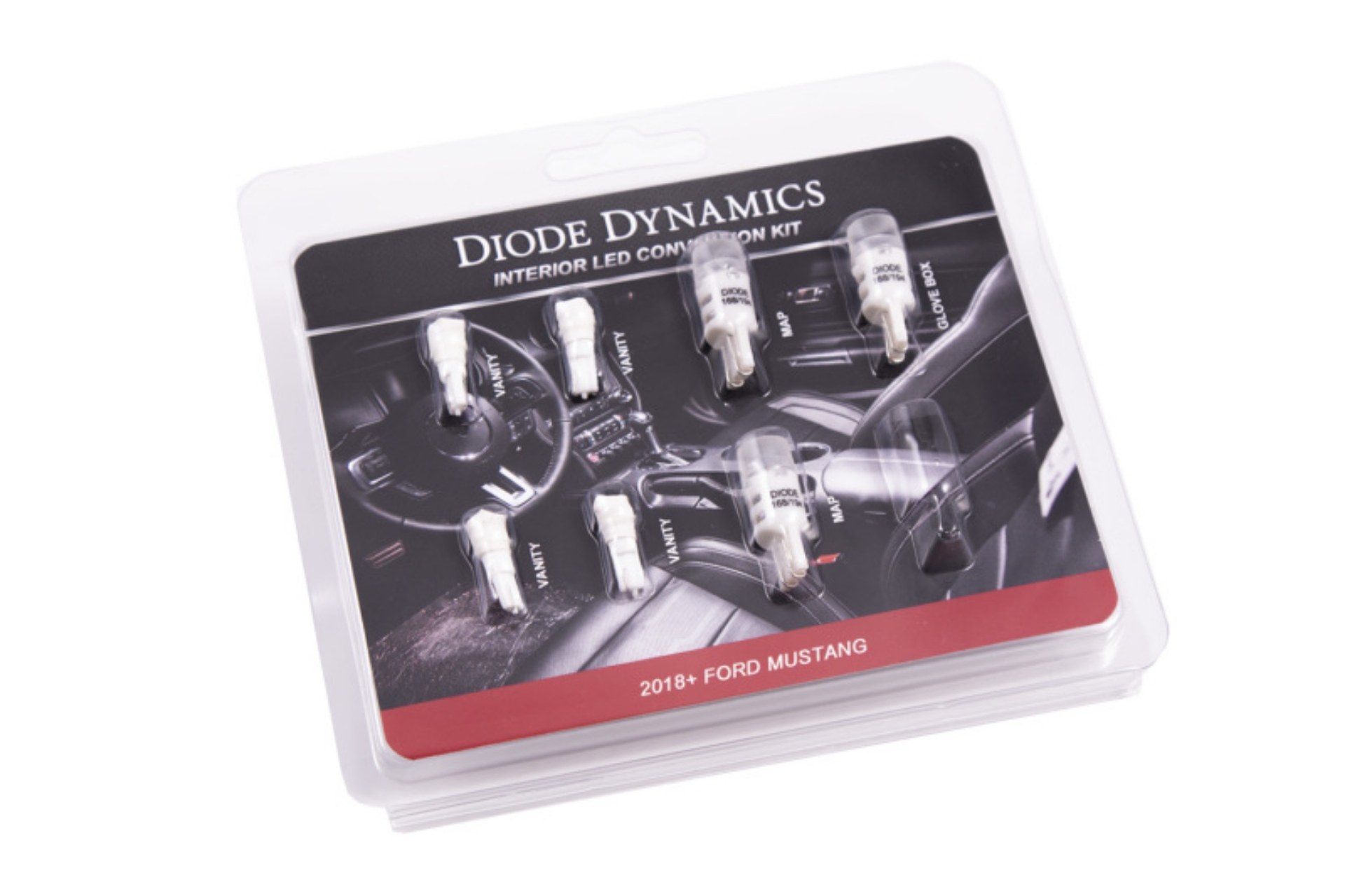 Picture of Diode Dynamics 18-19 Mustang Stage 2 Mustang Interior LED Light Kit - Cool - White