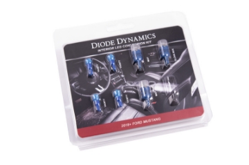 Picture of Diode Dynamics 18-19 Mustang Stage 2 Mustang Interior LED Light Kit - Blue