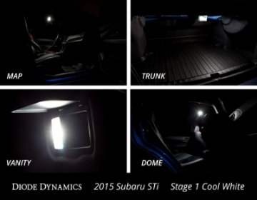 Picture of Diode Dynamics 15-19 Subaru WRX Interior Light Kit Stage 2 - Red
