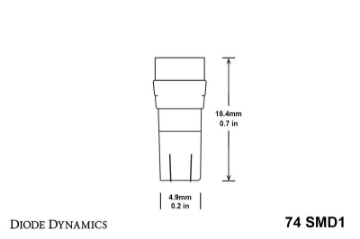 Picture of Diode Dynamics 74 SMD1 LED - Amber Set of 4