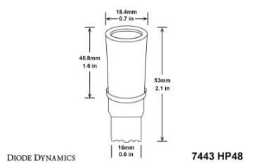 Picture of Diode Dynamics 7443 LED Bulb HP48 LED - Amber Pair