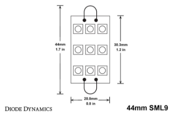 Picture of Diode Dynamics 44mm SML9 LED Bulb - Amber Set of 4