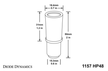 Picture of Diode Dynamics 1157 LED Bulb HP48 LED - Red Four