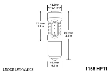Picture of Diode Dynamics 1156 LED Bulb HP11 LED - Red Pair