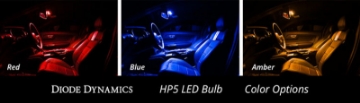 Picture of Diode Dynamics 194 LED Bulb HP5 LED - Amber Short Single