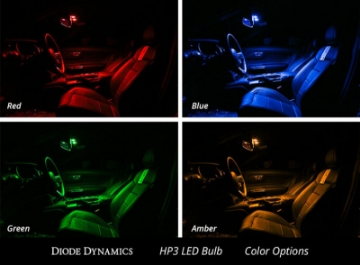 Picture of Diode Dynamics 194 LED Bulb HP3 LED - Red Short Single