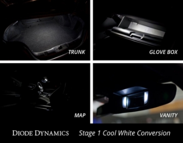 Picture of Diode Dynamics Mustang Interior Light Kit 15-17 Mustang Stage 2 - Cool - White