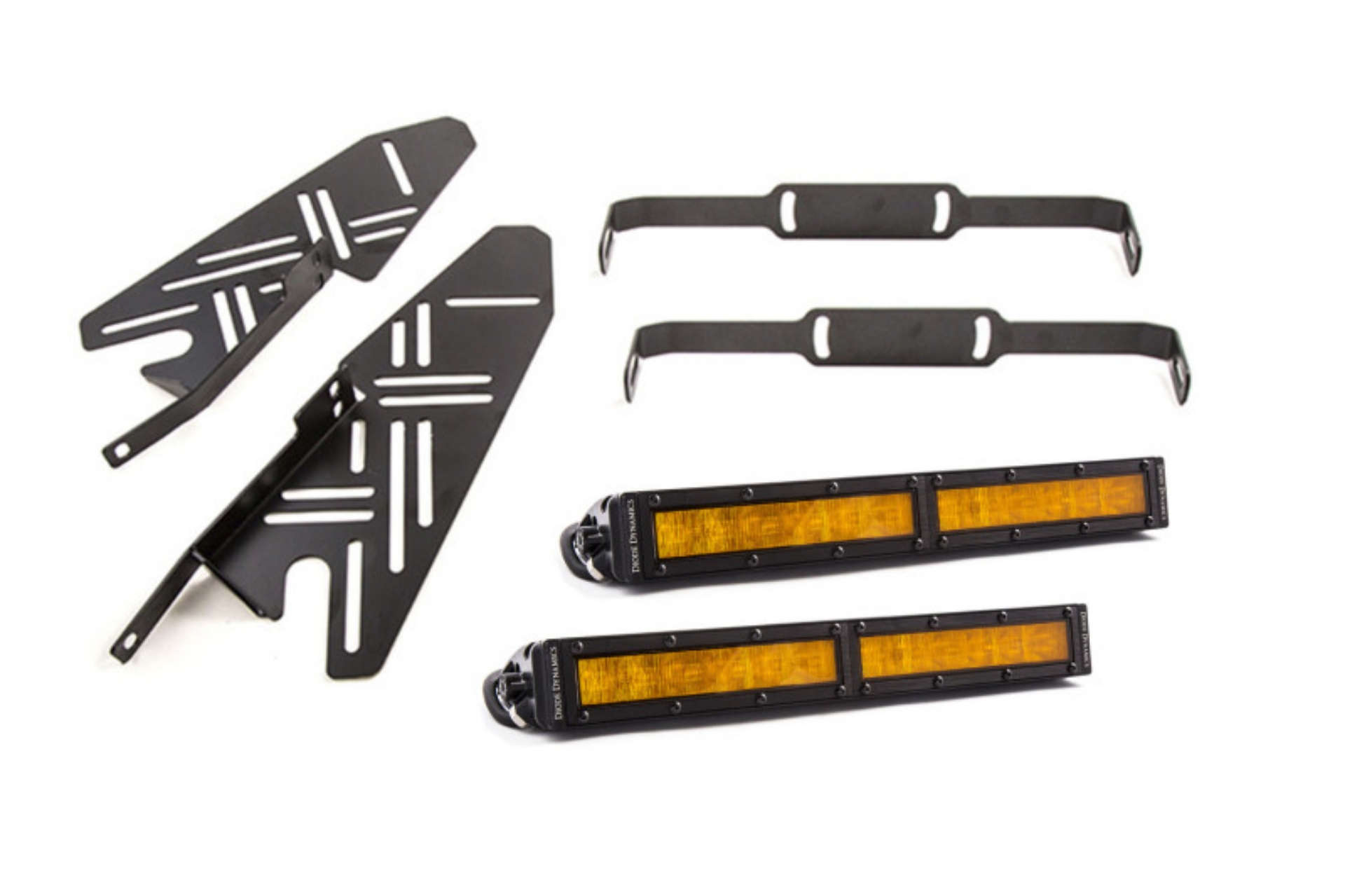 Picture of Diode Dynamics 17-19 Ford Raptor SS Fog Kit 12-0 In - Amber Wide