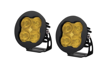 Picture of Diode Dynamics SS3 LED Pod Pro - Yellow SAE Fog Round Pair