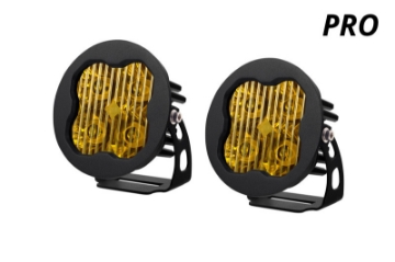 Picture of Diode Dynamics SS3 LED Pod Pro - Yellow SAE Fog Round Pair