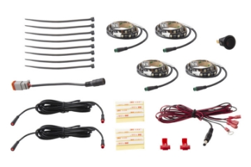 Picture of Diode Dynamics RGBW Footwell Strip Kit 4pc Multicolor