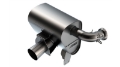 Picture of Borla 15-22 Can-Am Maverick X3 900cc Triple Turbo Manifold-Back Exhaust Atak Muffler - Black Coated