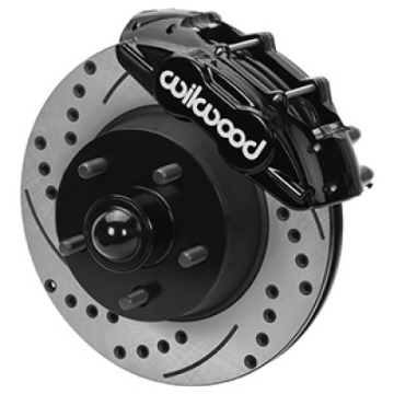 Picture of Wilwood 65-67 Ford Mustang D11 11-29 in- Brake Kit w- Flex Lines - Drilled Rotors