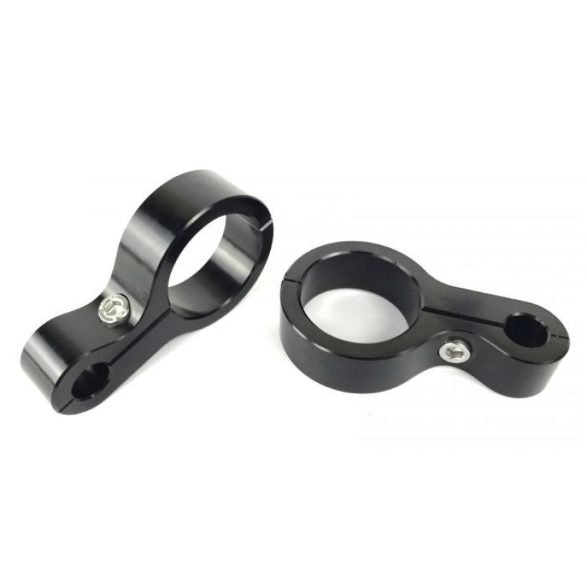 Picture of Fleece Performance 6061 T6 Aluminum 1-2in Routing Hole 1-5in Roll Bar Clamp - Black Anodized