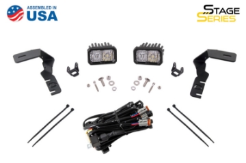 Picture of Diode Dynamics 19-21 Ford Ranger Stage Series 2in LED Ditch Light Kit - Yellow Pro Combo