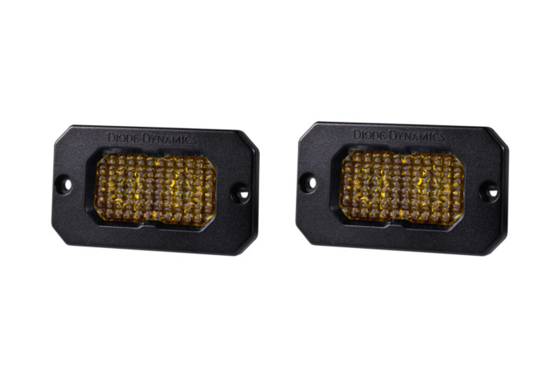 Picture of Diode Dynamics Stage Series 2 In LED Pod Pro - Yellow Flood Flush ABL Pair