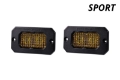 Picture of Diode Dynamics Stage Series 2 In LED Pod Sport - Yellow Fog Flush ABL Pair