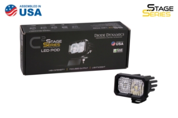 Picture of Diode Dynamics Stage Series 2 In LED Pod Sport - White Flood Standard RBL Each