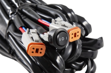 Picture of Diode Dynamics Heavy Duty Dual Output 3-way 4-pin Wiring Harness