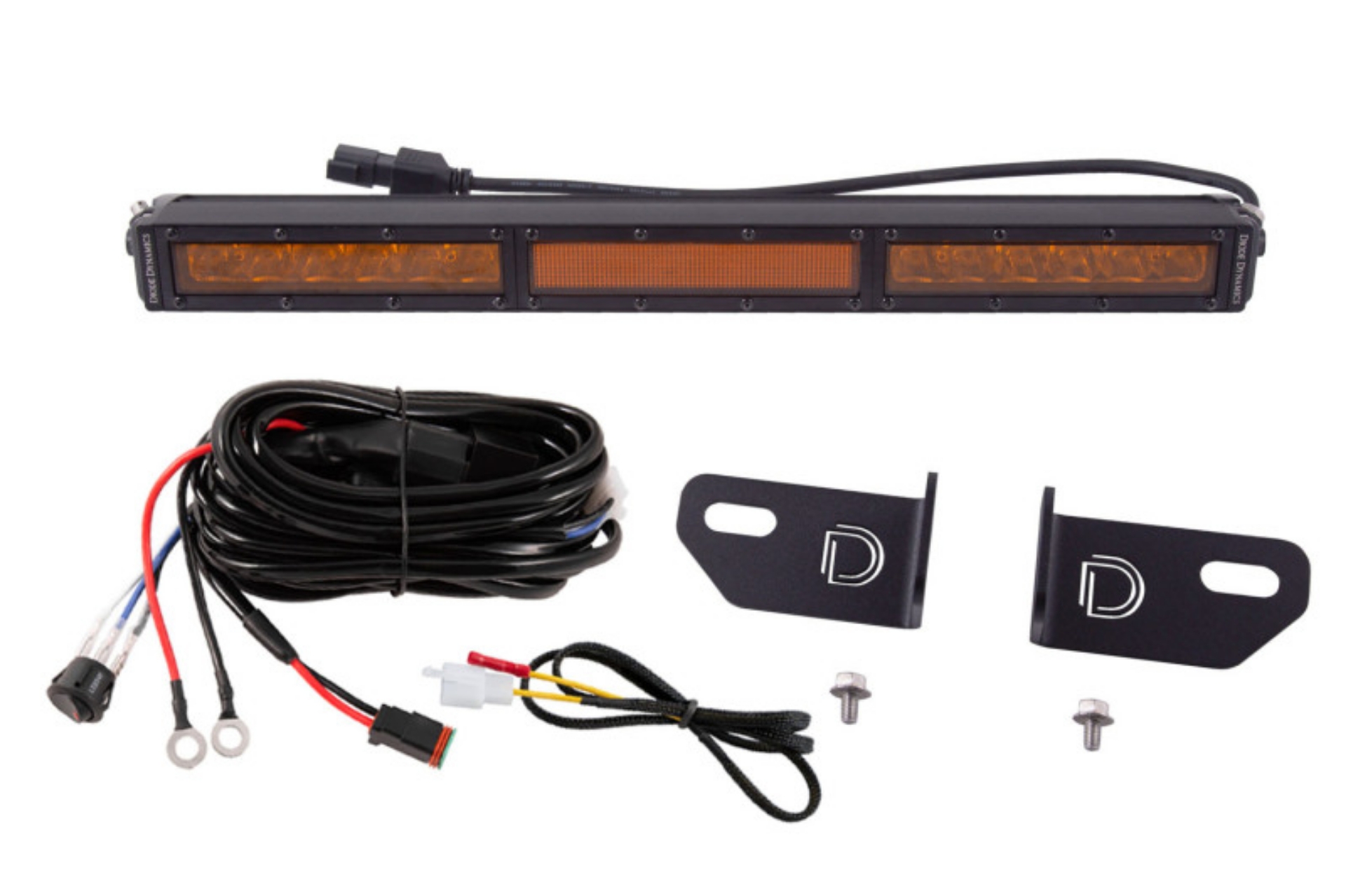 Picture of Diode Dynamics 19-21 Ford Ranger SS18 LED Lightbar Kit - Amber Combo