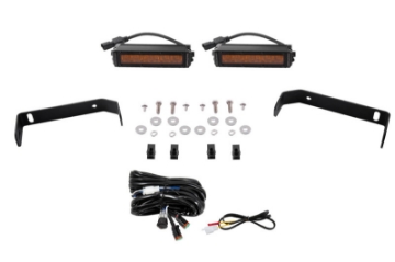 Picture of Diode Dynamics 19-21 Ford Ranger SS6 LED Lightbar Kit - Amber Driving