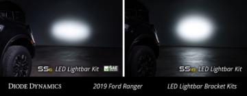 Picture of Diode Dynamics 19-21 Ford Ranger SS6 LED Lightbar Kit - Amber Driving