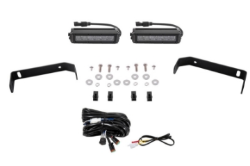 Picture of Diode Dynamics 19-21 Ford Ranger SS6 LED Lightbar Kit - White Driving