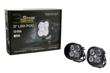 Picture of Diode Dynamics SS3 LED Pod Max - White SAE Fog Angled Pair