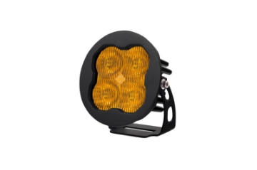 Picture of Diode Dynamics SS3 LED Pod Max - Yellow SAE Fog Round Single