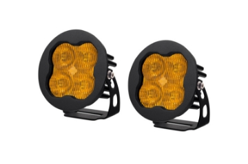 Picture of Diode Dynamics SS3 LED Pod Max - Yellow SAE Fog Round Pair